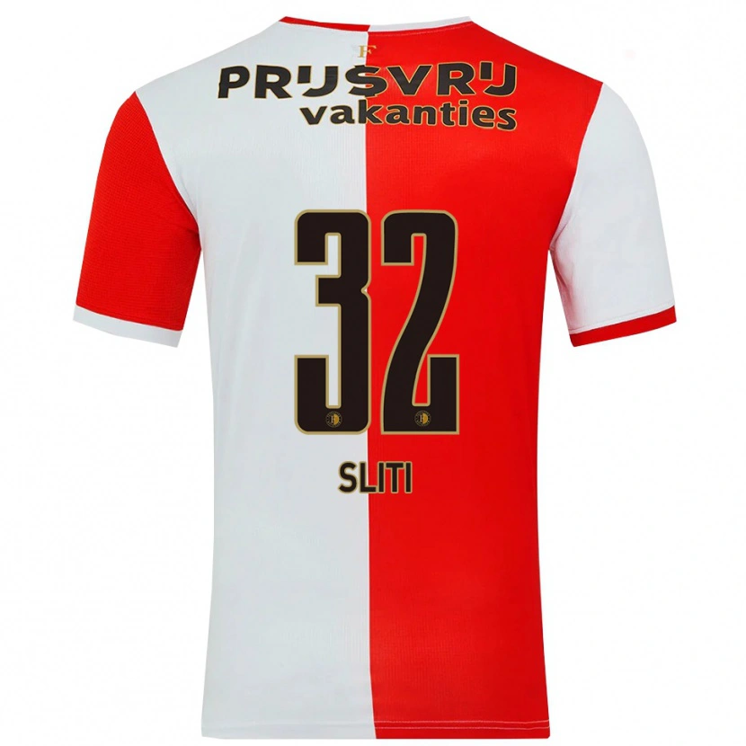 Danxen Dames Aymen Sliti #32 Rood Wit Thuisshirt Thuistenue 2025/26 T-Shirt