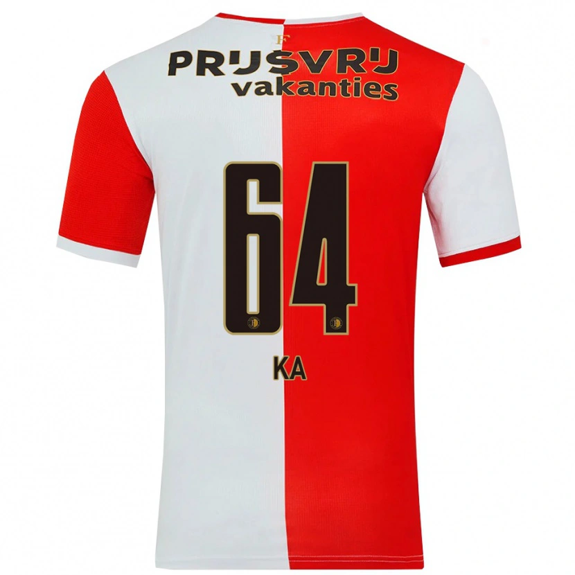 Danxen Dames Ismail Ka #64 Rood Wit Thuisshirt Thuistenue 2025/26 T-Shirt