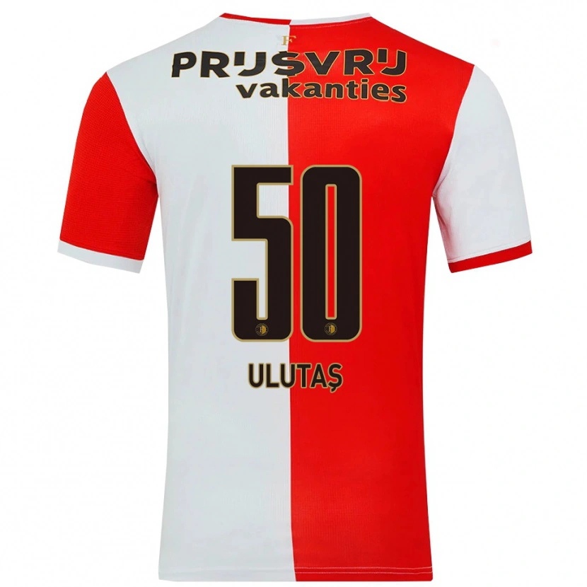 Danxen Dames Furkan Ulutaş #50 Rood Wit Thuisshirt Thuistenue 2025/26 T-Shirt