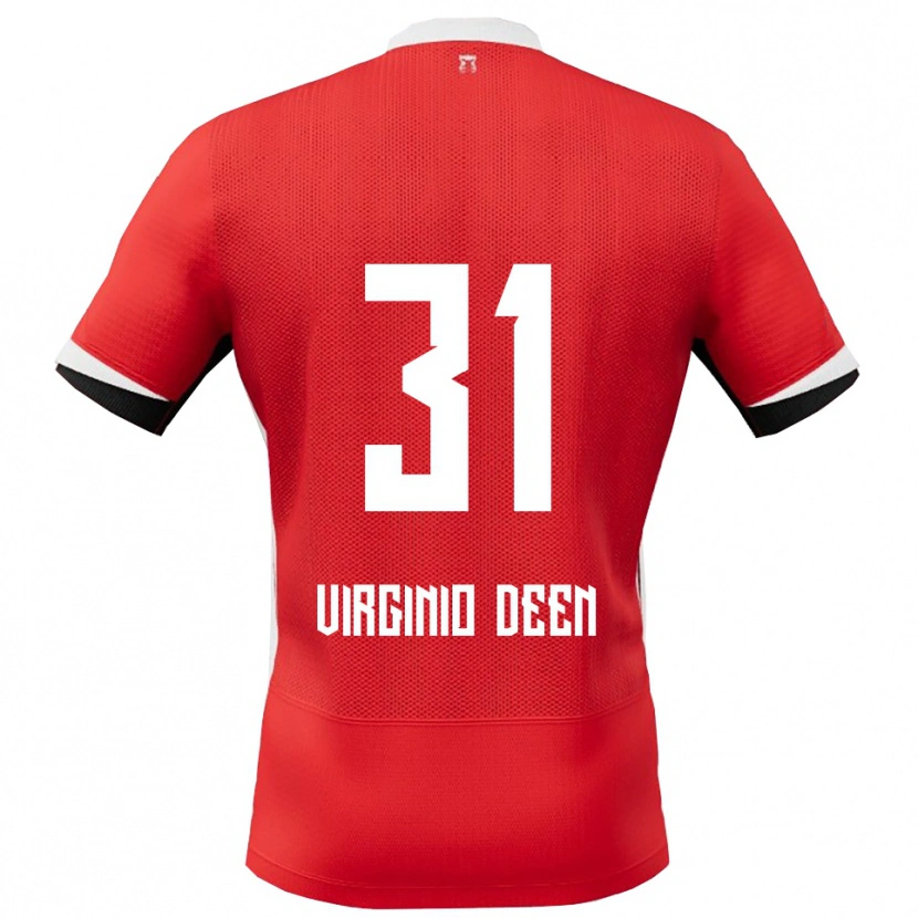 Danxen Dames Daniël Virginio Deen #31 Rood Wit Thuisshirt Thuistenue 2025/26 T-Shirt