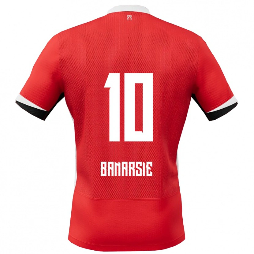 Danxen Dames Amy Banarsie #10 Rood Wit Thuisshirt Thuistenue 2025/26 T-Shirt