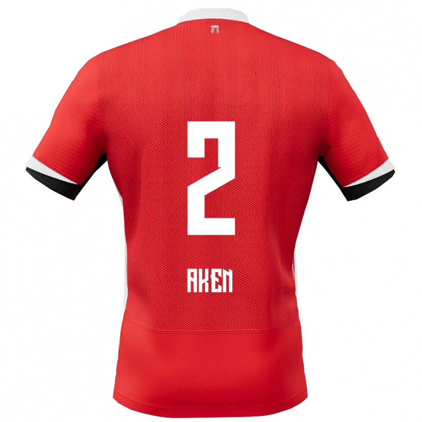 Danxen Dames Latrell Aken #2 Rood Wit Thuisshirt Thuistenue 2025/26 T-Shirt