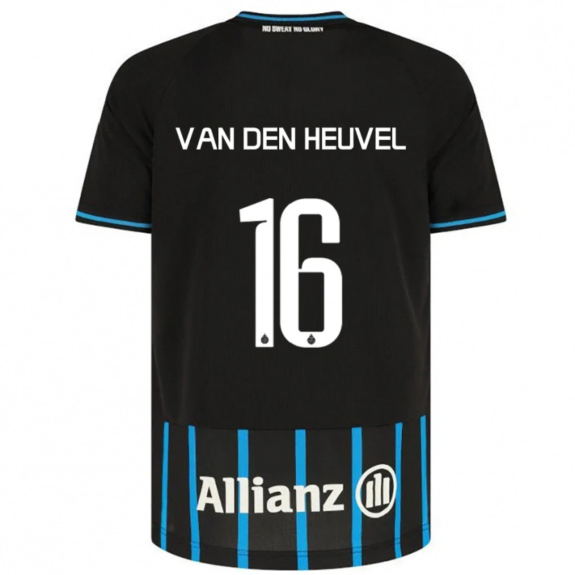 Danxen Dames Dani Van Den Heuvel #16 Zwart Blauw Thuisshirt Thuistenue 2025/26 T-Shirt