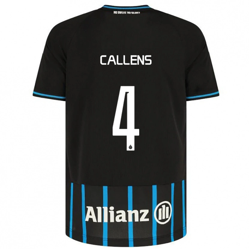 Danxen Dames Emiel Callens #4 Zwart Blauw Thuisshirt Thuistenue 2025/26 T-Shirt