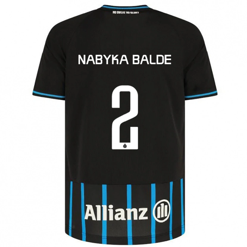 Danxen Dames Mamadou Balde #2 Zwart Blauw Thuisshirt Thuistenue 2025/26 T-Shirt