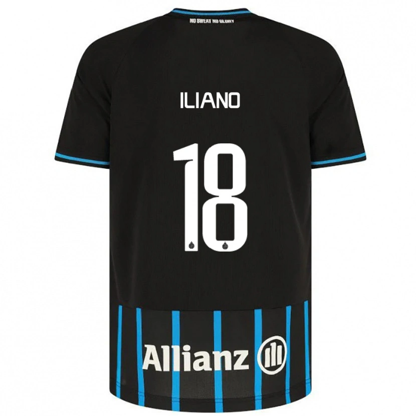 Danxen Dames Isabelle Iliano #18 Zwart Blauw Thuisshirt Thuistenue 2025/26 T-Shirt