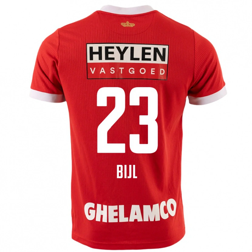 Danxen Dames Glenn Bijl #23 Rood Wit Thuisshirt Thuistenue 2025/26 T-Shirt