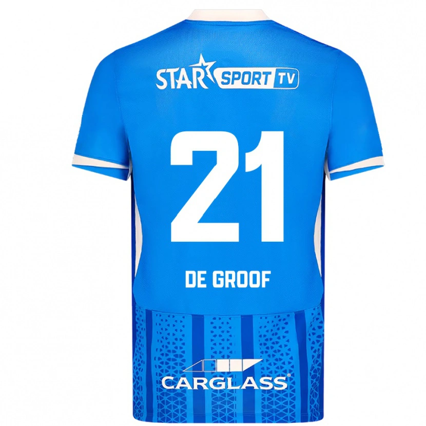 Danxen Dames Jens De Groof #21 Blauw Wit Thuisshirt Thuistenue 2025/26 T-Shirt