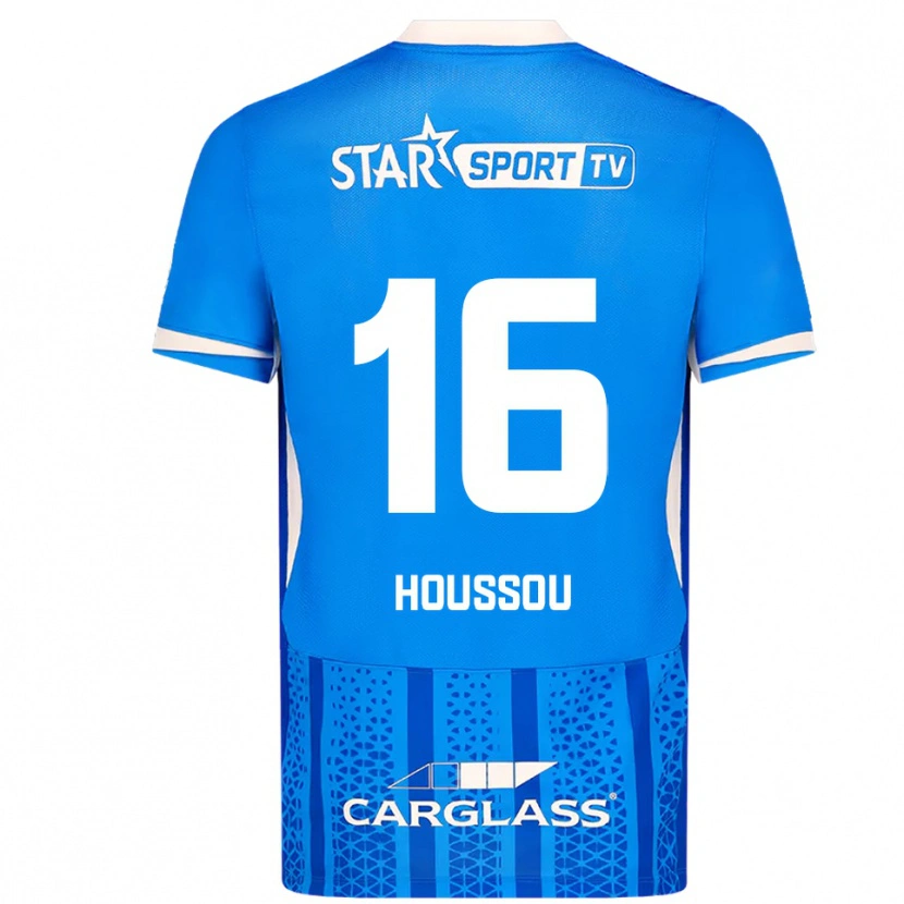 Danxen Dames Josué Houssou #16 Blauw Wit Thuisshirt Thuistenue 2025/26 T-Shirt