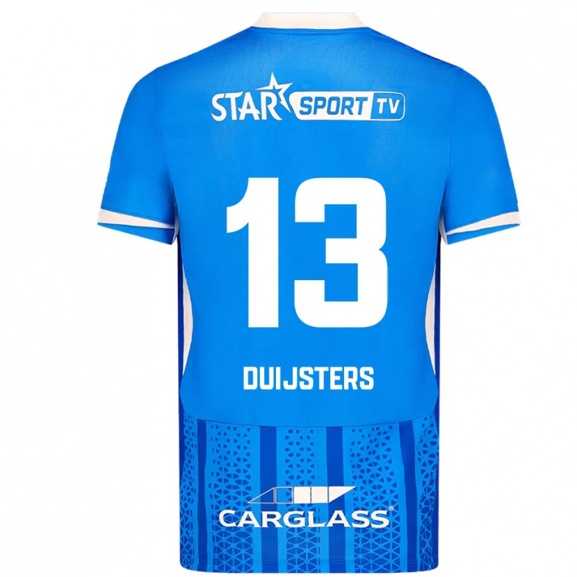 Danxen Dames Gwen Duijsters #13 Blauw Wit Thuisshirt Thuistenue 2025/26 T-Shirt