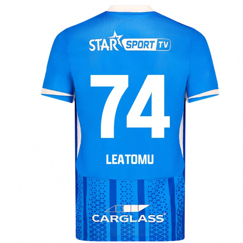 Danxen Dames Noa Leatomu #74 Blauw Wit Thuisshirt Thuistenue 2025/26 T-Shirt