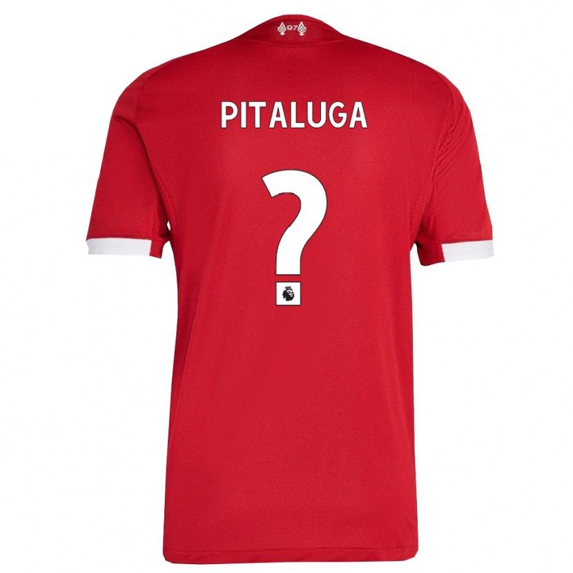Danxen Dames Marcelo Pitaluga #0 Rood Wit Thuisshirt Thuistenue 2025/26 T-Shirt