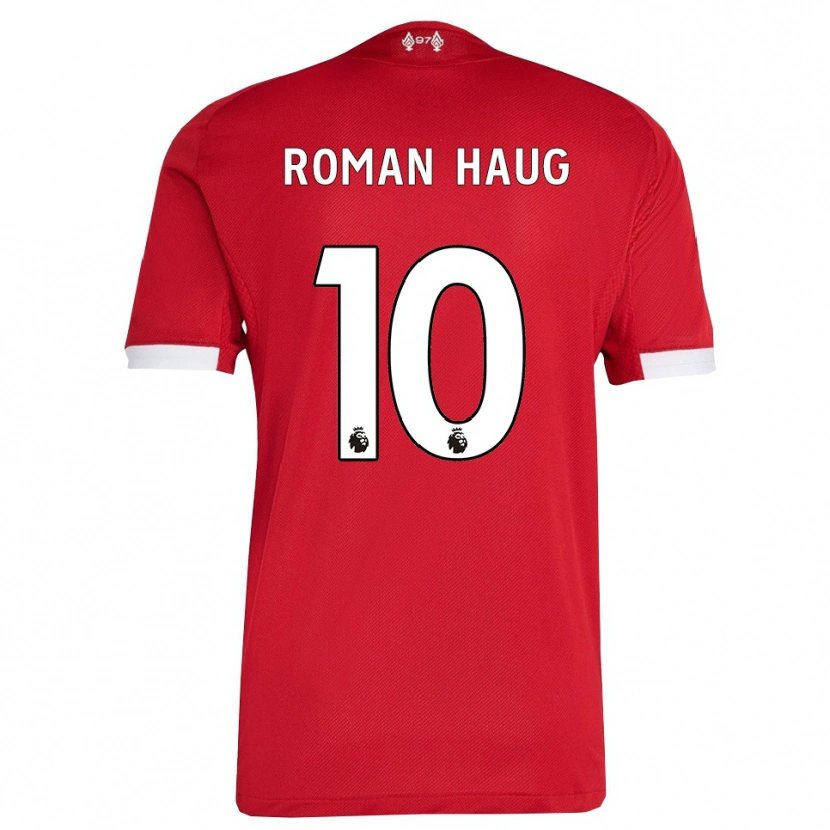 Danxen Dames Sophie Román Haug #10 Rood Wit Thuisshirt Thuistenue 2025/26 T-Shirt
