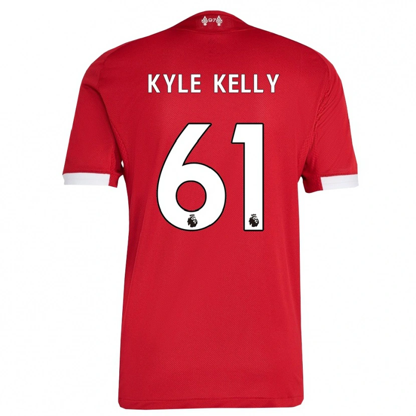 Danxen Dames Kyle Kelly #61 Rood Wit Thuisshirt Thuistenue 2025/26 T-Shirt