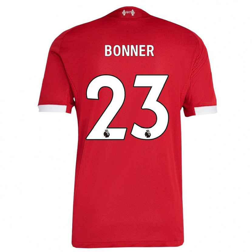 Danxen Dames Gemma Bonner #23 Rood Wit Thuisshirt Thuistenue 2025/26 T-Shirt