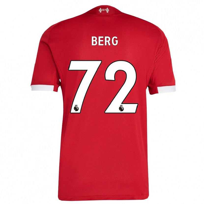 Danxen Dames Sepp Van Den Berg #72 Rood Wit Thuisshirt Thuistenue 2025/26 T-Shirt