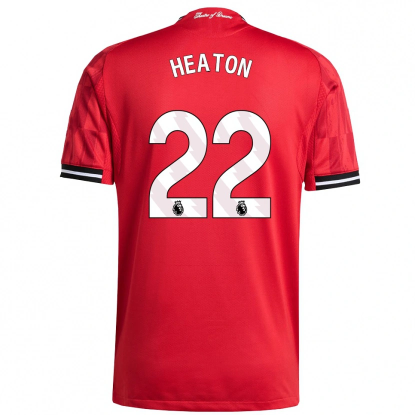 Danxen Dames Tom Heaton #22 Rood Zwart Wit Thuisshirt Thuistenue 2025/26 T-Shirt