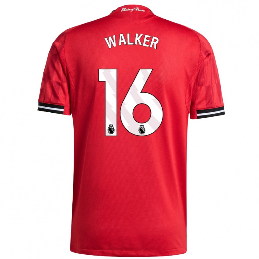 Danxen Dames Alfie Walker #16 Rood Zwart Wit Thuisshirt Thuistenue 2025/26 T-Shirt