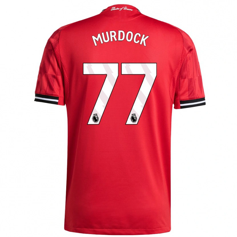 Danxen Dames Will Murdock #77 Rood Zwart Wit Thuisshirt Thuistenue 2025/26 T-Shirt