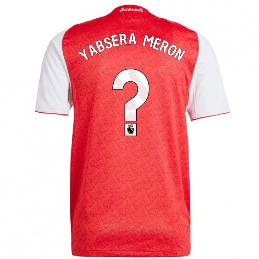 Danxen Dames Yabsera Meron #0 Rood Wit Thuisshirt Thuistenue 2025/26 T-Shirt