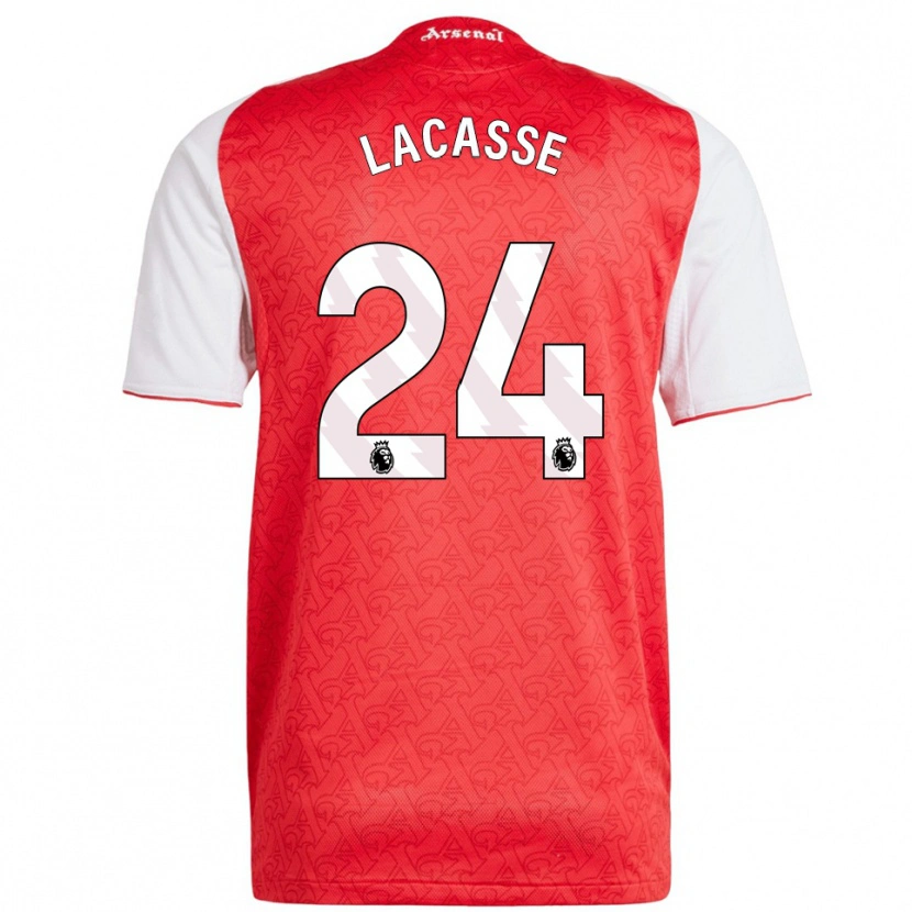 Danxen Dames Cloé Lacasse #24 Rood Wit Thuisshirt Thuistenue 2025/26 T-Shirt