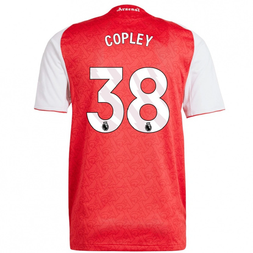 Danxen Dames Louie Copley #38 Rood Wit Thuisshirt Thuistenue 2025/26 T-Shirt