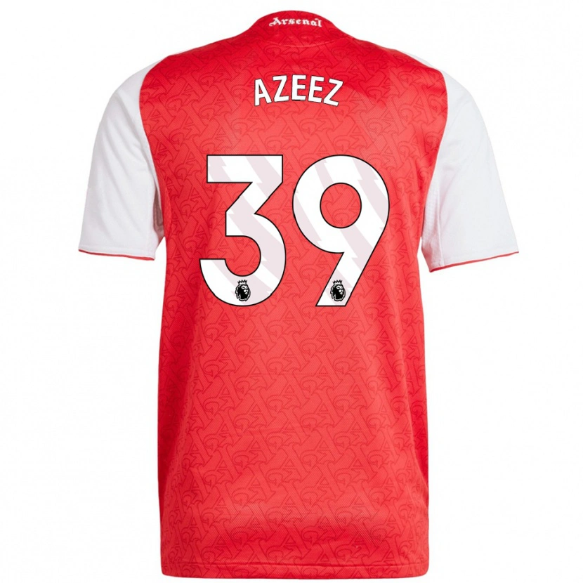 Danxen Dames Miguel Azeez #39 Rood Wit Thuisshirt Thuistenue 2025/26 T-Shirt