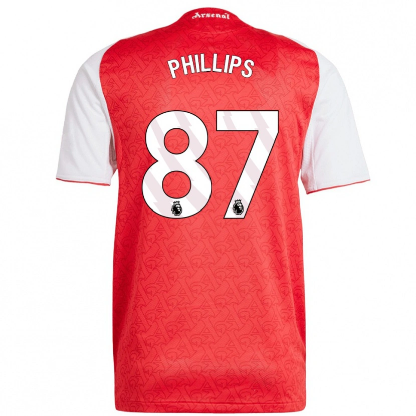 Danxen Dames Bowen Phillips #87 Rood Wit Thuisshirt Thuistenue 2025/26 T-Shirt