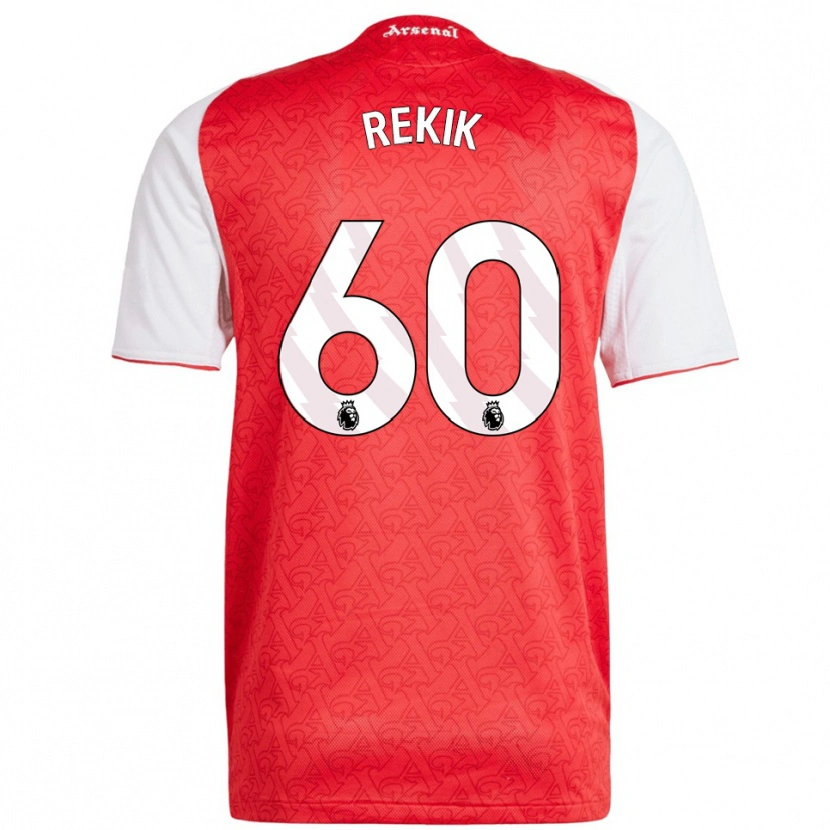 Danxen Dames Omar Rekik #60 Rood Wit Thuisshirt Thuistenue 2025/26 T-Shirt