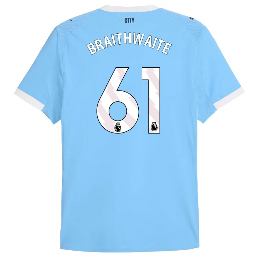 Danxen Dames Kaden Braithwaite #61 Hemelsblauw Wit Thuisshirt Thuistenue 2025/26 T-Shirt