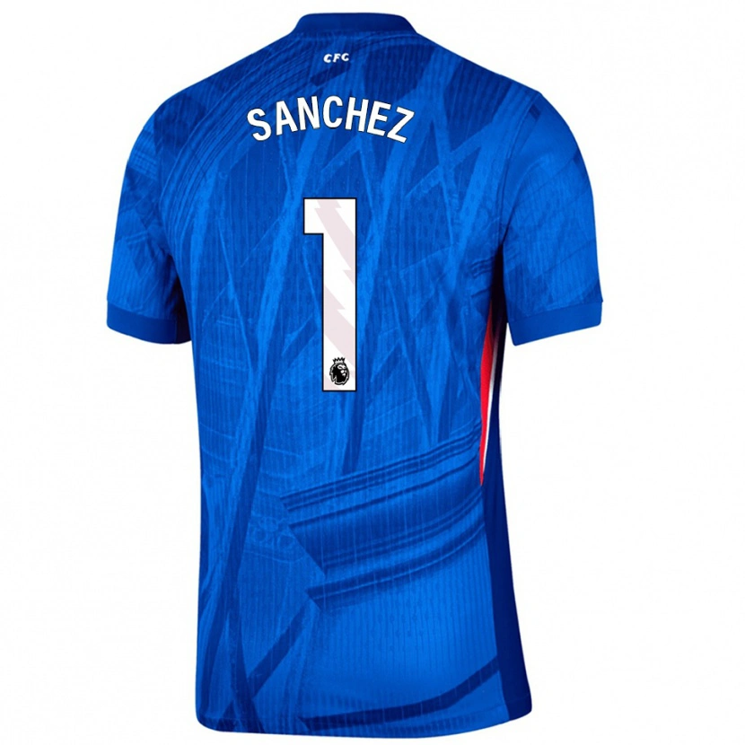 Danxen Dames Robert Sánchez #1 Blauw Wit Thuisshirt Thuistenue 2025/26 T-Shirt