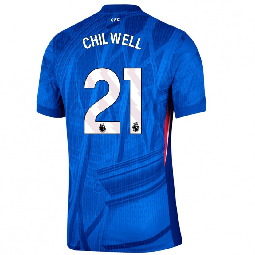 Danxen Dames Ben Chilwell #21 Blauw Wit Thuisshirt Thuistenue 2025/26 T-Shirt