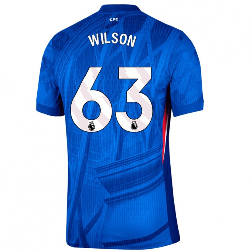 Danxen Dames Kaiden Wilson #63 Blauw Wit Thuisshirt Thuistenue 2025/26 T-Shirt