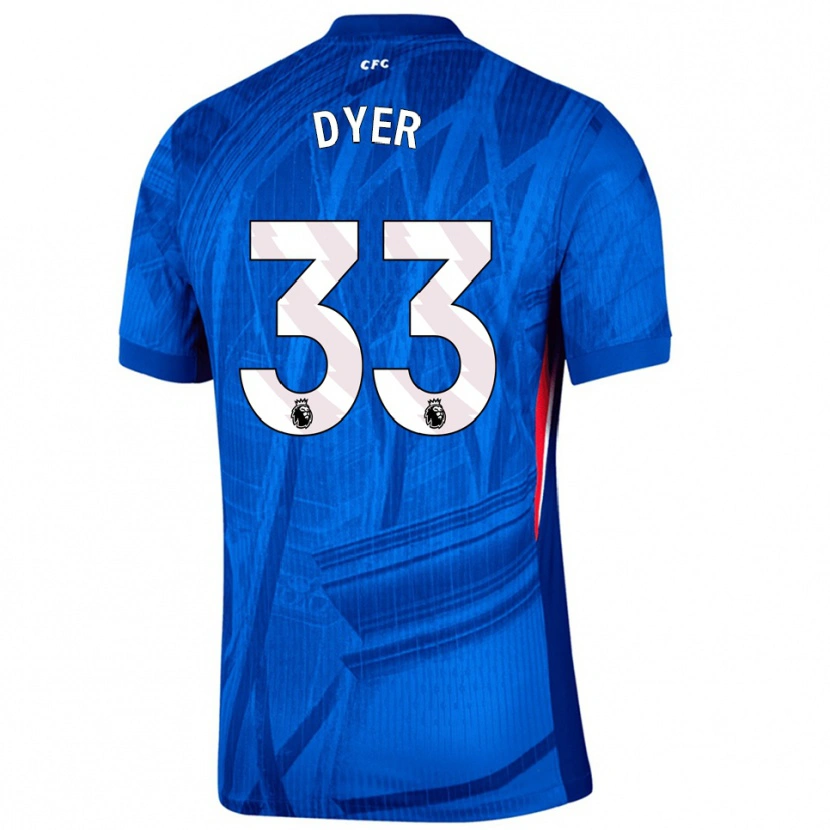 Danxen Dames Kiano Dyer #33 Blauw Wit Thuisshirt Thuistenue 2025/26 T-Shirt