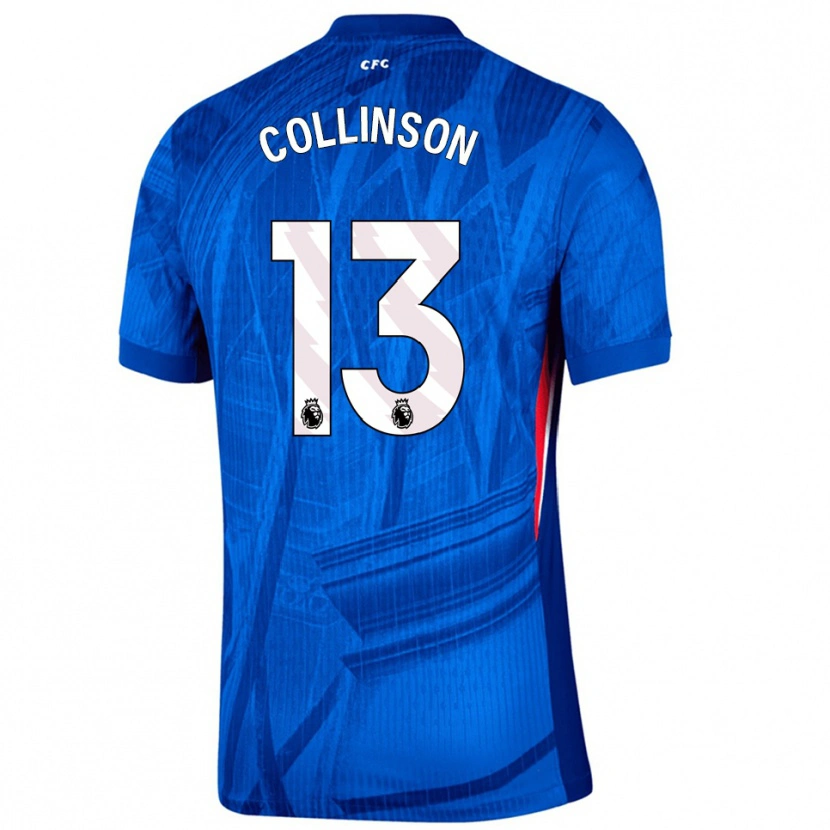 Danxen Dames Isaac Collinson #13 Blauw Wit Thuisshirt Thuistenue 2025/26 T-Shirt