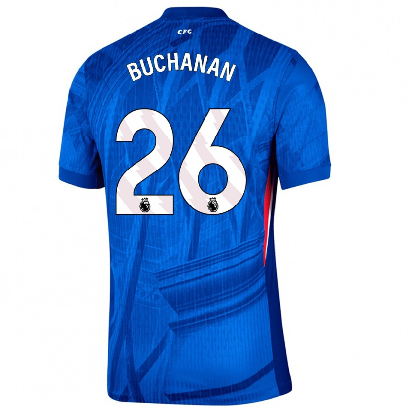 Danxen Dames Kadeisha Buchanan #26 Blauw Wit Thuisshirt Thuistenue 2025/26 T-Shirt