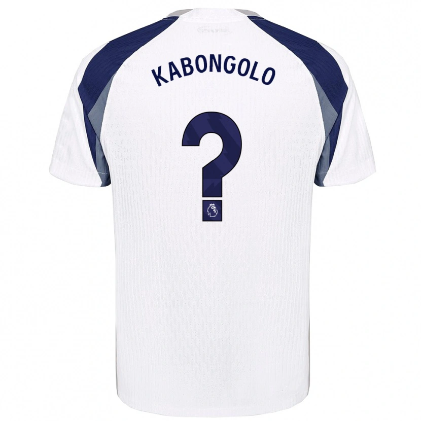 Danxen Dames Melvyn Kabongolo #0 Wit Marineblauw Thuisshirt Thuistenue 2025/26 T-Shirt
