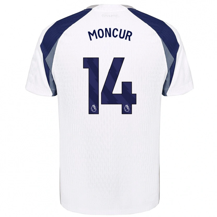 Danxen Dames Ronny Moncur #14 Wit Marineblauw Thuisshirt Thuistenue 2025/26 T-Shirt
