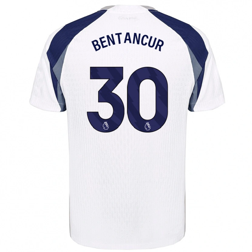 Danxen Dames Rodrigo Bentancur #30 Wit Marineblauw Thuisshirt Thuistenue 2025/26 T-Shirt