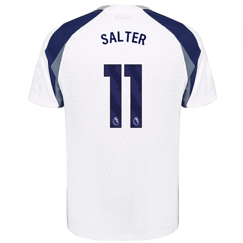 Danxen Dames Oliver Salter #11 Wit Marineblauw Thuisshirt Thuistenue 2025/26 T-Shirt