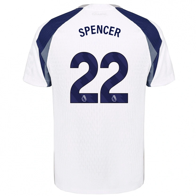 Danxen Dames Rebecca Spencer #22 Wit Marineblauw Thuisshirt Thuistenue 2025/26 T-Shirt