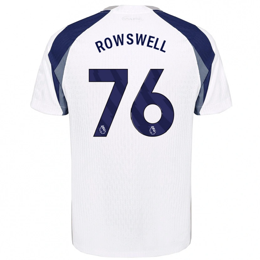 Danxen Dames James Rowswell #76 Wit Marineblauw Thuisshirt Thuistenue 2025/26 T-Shirt
