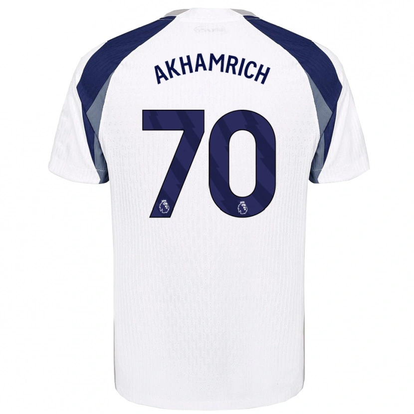 Danxen Dames Yusuf Akhamrich #70 Wit Marineblauw Thuisshirt Thuistenue 2025/26 T-Shirt