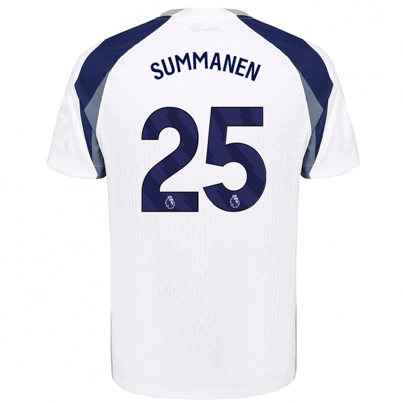 Danxen Dames Eveliina Summanen #25 Wit Marineblauw Thuisshirt Thuistenue 2025/26 T-Shirt