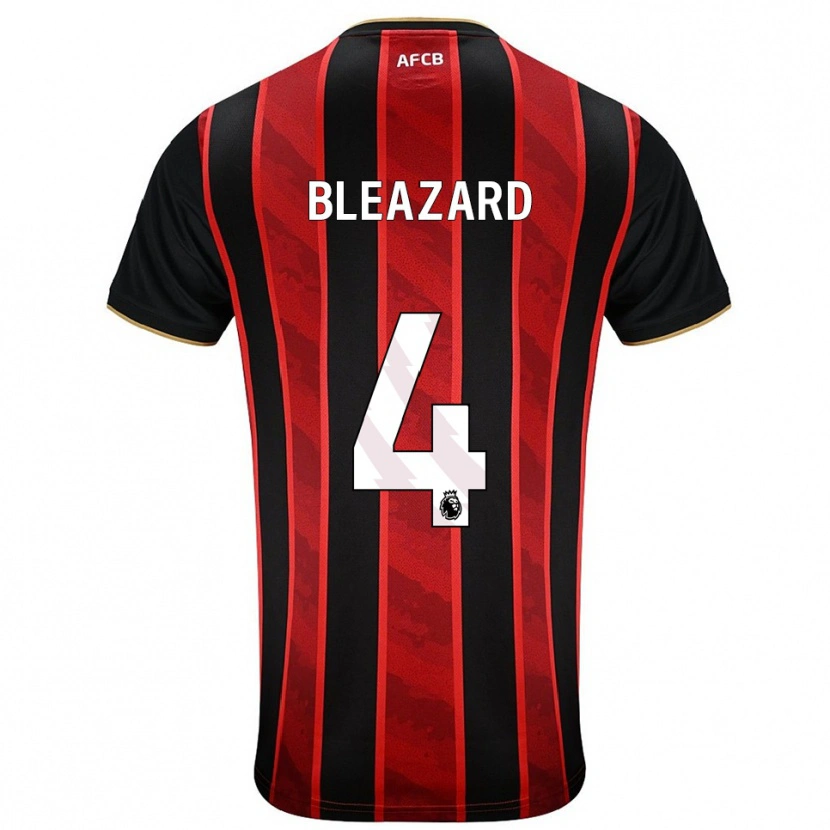 Danxen Dames Helen Bleazard #4 Rood Zwart Thuisshirt Thuistenue 2025/26 T-Shirt