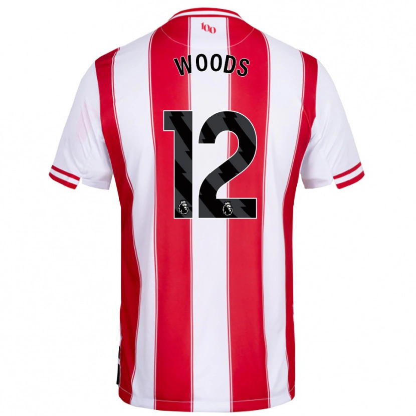 Danxen Dames Nikki Woods #12 Rood Wit Thuisshirt Thuistenue 2025/26 T-Shirt