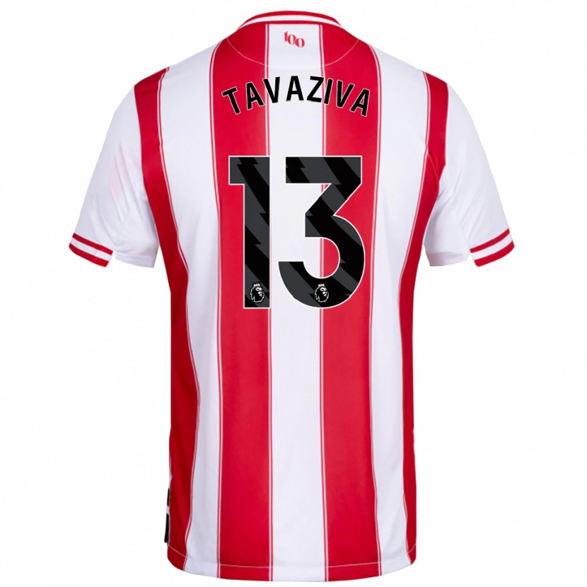 Danxen Dames Marley Tavaziva #13 Rood Wit Thuisshirt Thuistenue 2025/26 T-Shirt