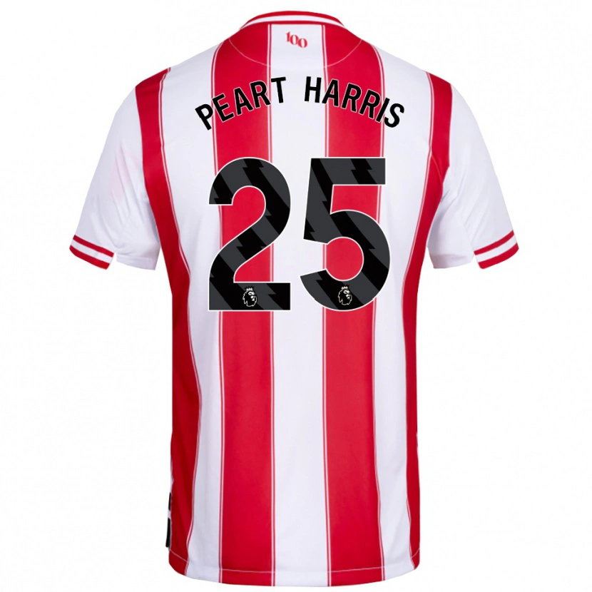 Danxen Dames Myles Peart-Harris #25 Rood Wit Thuisshirt Thuistenue 2025/26 T-Shirt