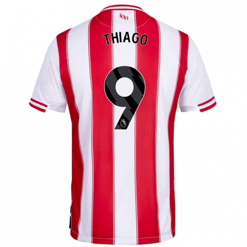 Danxen Dames Igor Thiago #9 Rood Wit Thuisshirt Thuistenue 2025/26 T-Shirt