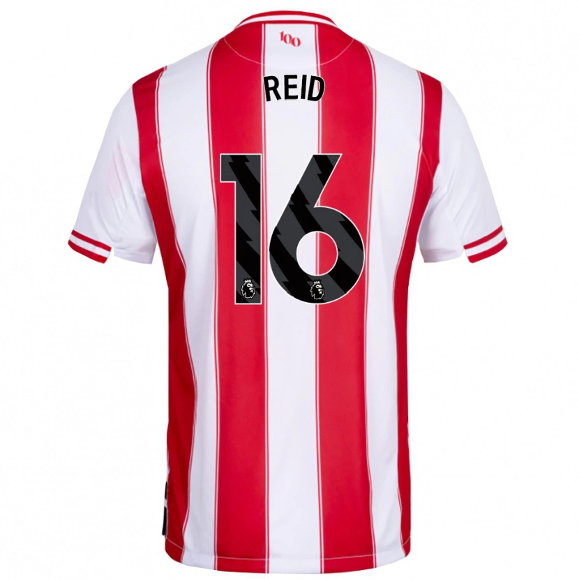 Danxen Dames Jodie Reid #16 Rood Wit Thuisshirt Thuistenue 2025/26 T-Shirt